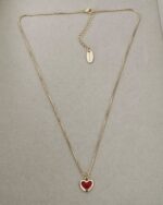 .Red Heart Necklace