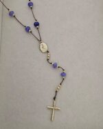 .Long Blue Rosary