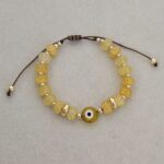 .Yellow Evil Eye Bracelet
