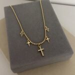 .Military-style chain with crosses