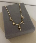.Military-style chain with crosses