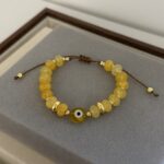 .Yellow Evil Eye Bracelet