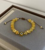 .Yellow Evil Eye Bracelet