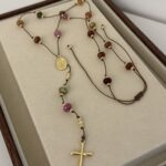 .Long Rosary Necklace