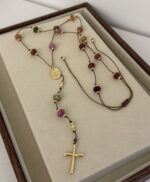 .Long Rosary Necklace