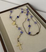 .Long Blue Rosary - Imagen 2
