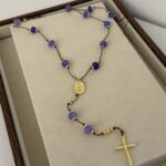 .Long Blue Rosary