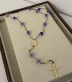 .Long Blue Rosary