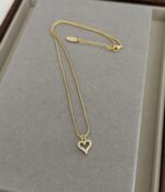 .Zircon Heart Necklace - Imagen 2