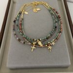 .Natural stone necklaces
