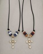 .Black Cord Necklace