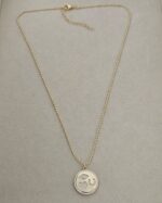 .Medallion Gold Necklace