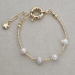 .Pearl Bracelet-Gold Plated