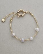 .Pearl Bracelet-Gold Plated