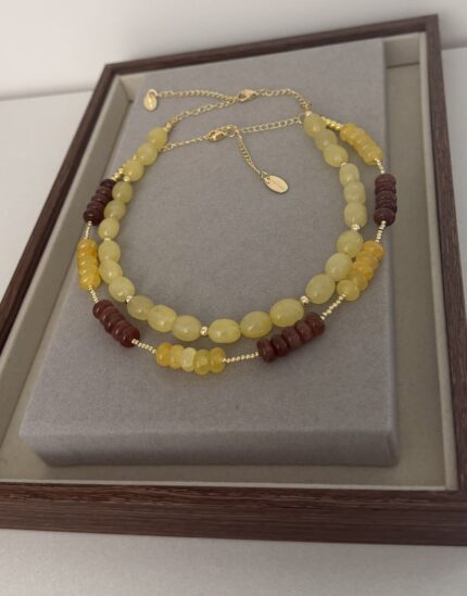 .Naturals Stone-Yellow Necklaces