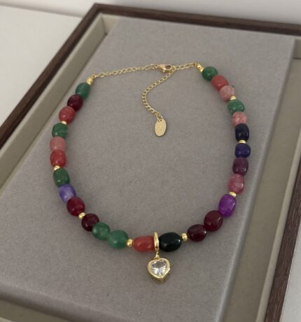 .Colorful necklace - Naturals Stone