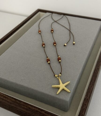.Brow Cord Necklace
