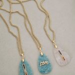 ...Natural Quartz and Amazonite Necklace