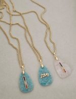 ...Natural Quartz and Amazonite Necklace