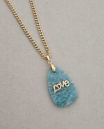 ...Natural Quartz and Amazonite Necklace - Imagen 3