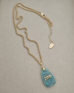 ...Natural Quartz and Amazonite Necklace - Imagen 2