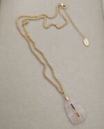 ...Natural Quartz and Amazonite Necklace - Imagen 6