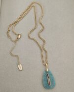 ...Natural Quartz and Amazonite Necklace - Imagen 4