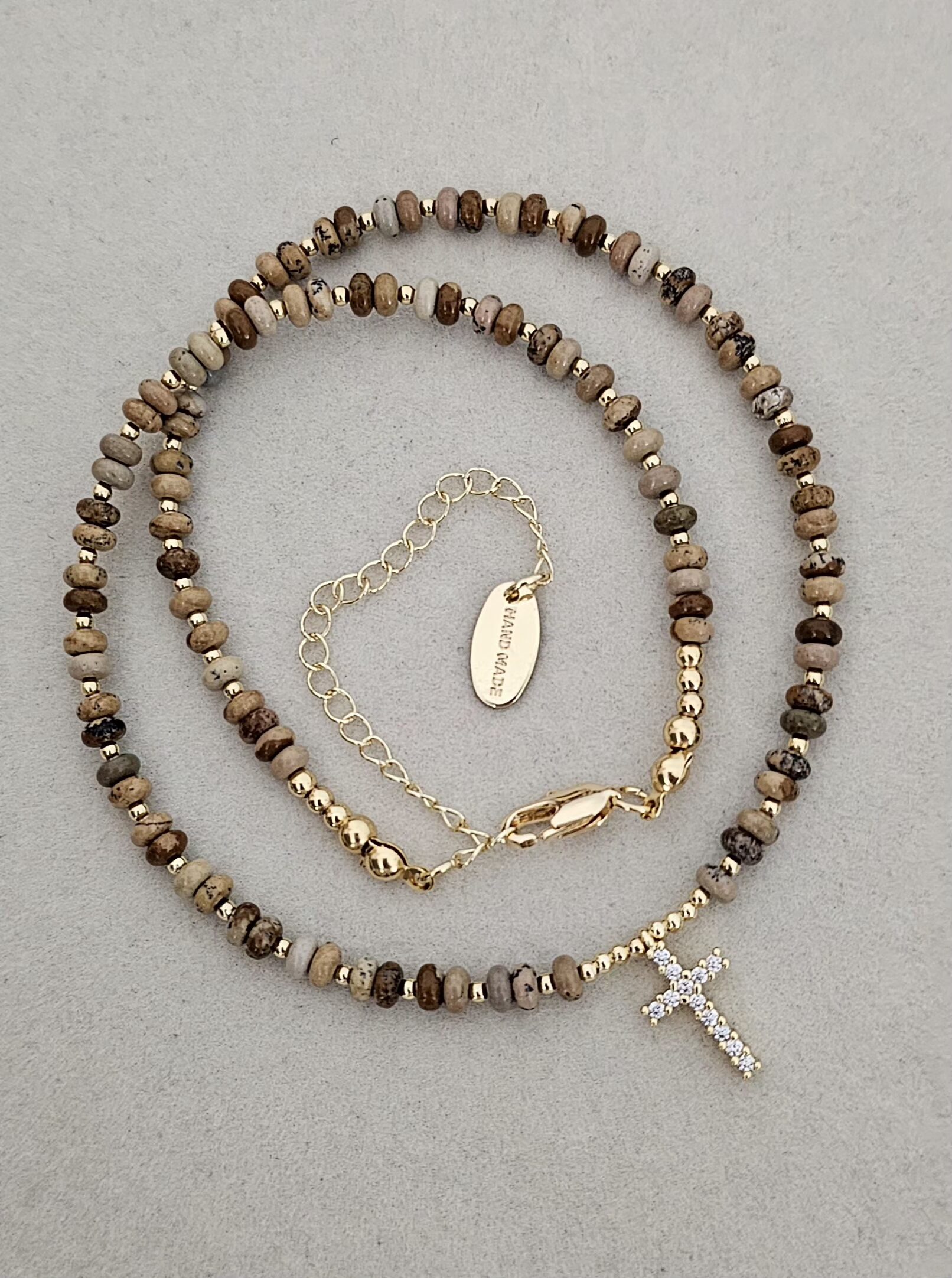 20260918_142256 ...Natural Stone Necklace Picture Stone - Imagen 1