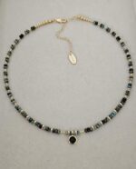 ...Natural Stone and Crystal Necklace - Imagen 3