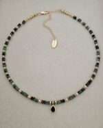 ...Natural Stone and Crystal Necklace - Imagen 2