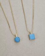 ...Turquoise Cubic Zirconia Necklace - Imagen 4