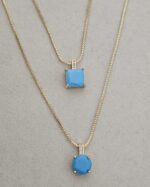...Turquoise Cubic Zirconia Necklace