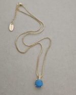 ...Turquoise Cubic Zirconia Necklace - Imagen 3