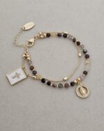 ...Religious bracelet with natural stones - Imagen 3