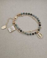 ...Religious bracelet with natural stones - Imagen 2